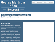 Tablet Screenshot of georgemeldrumandson.com